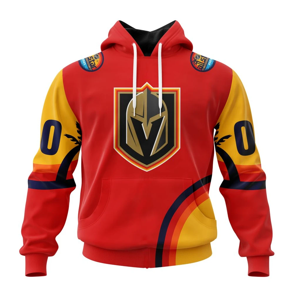 Hoodie NHL Vegas Golden Knights Special All-Star Game Design With Florida Sunset QTNHL080524A2583HD
