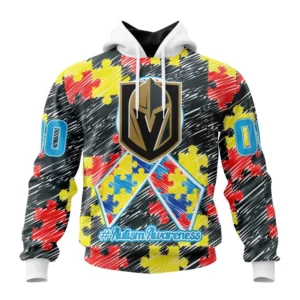 Hoodie NHL Vegas Golden Knights Special Autism Awareness Design St2201 QTNHL080524A2462HD