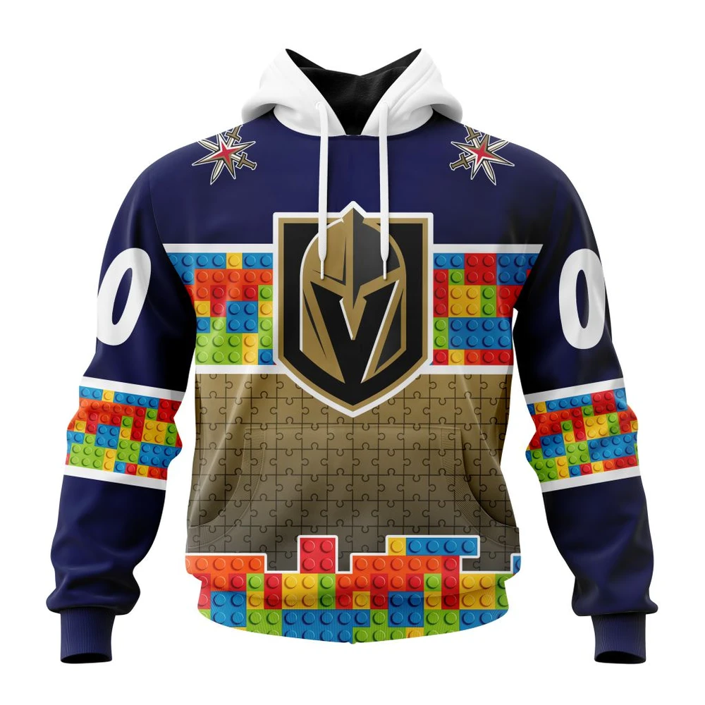 Hoodie NHL Vegas Golden Knights Special Autism Awareness Design V2301 QTNHL080524A2226HD
