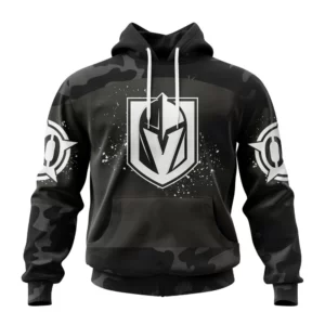 Hoodie NHL Vegas Golden Knights Special Black Camo Design For Veterans Day St2304 QTNHL080524A1598HD