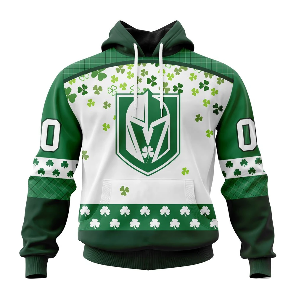 Hoodie NHL Vegas Golden Knights Special Design For St. Patrick Day St2401 QTNHL080524A1232HD