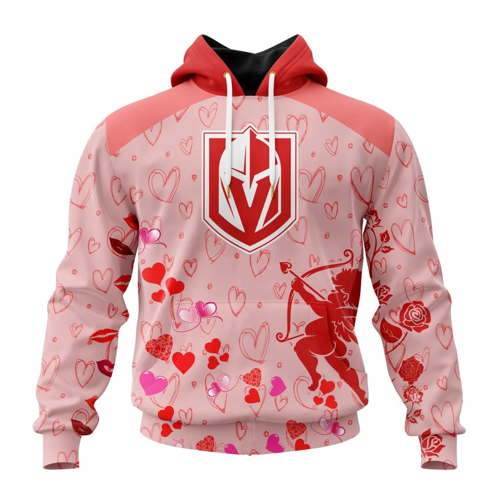 Hoodie NHL Vegas Golden Knights Special Gift For Valentines Day St2402 QTNHL080524A950HD