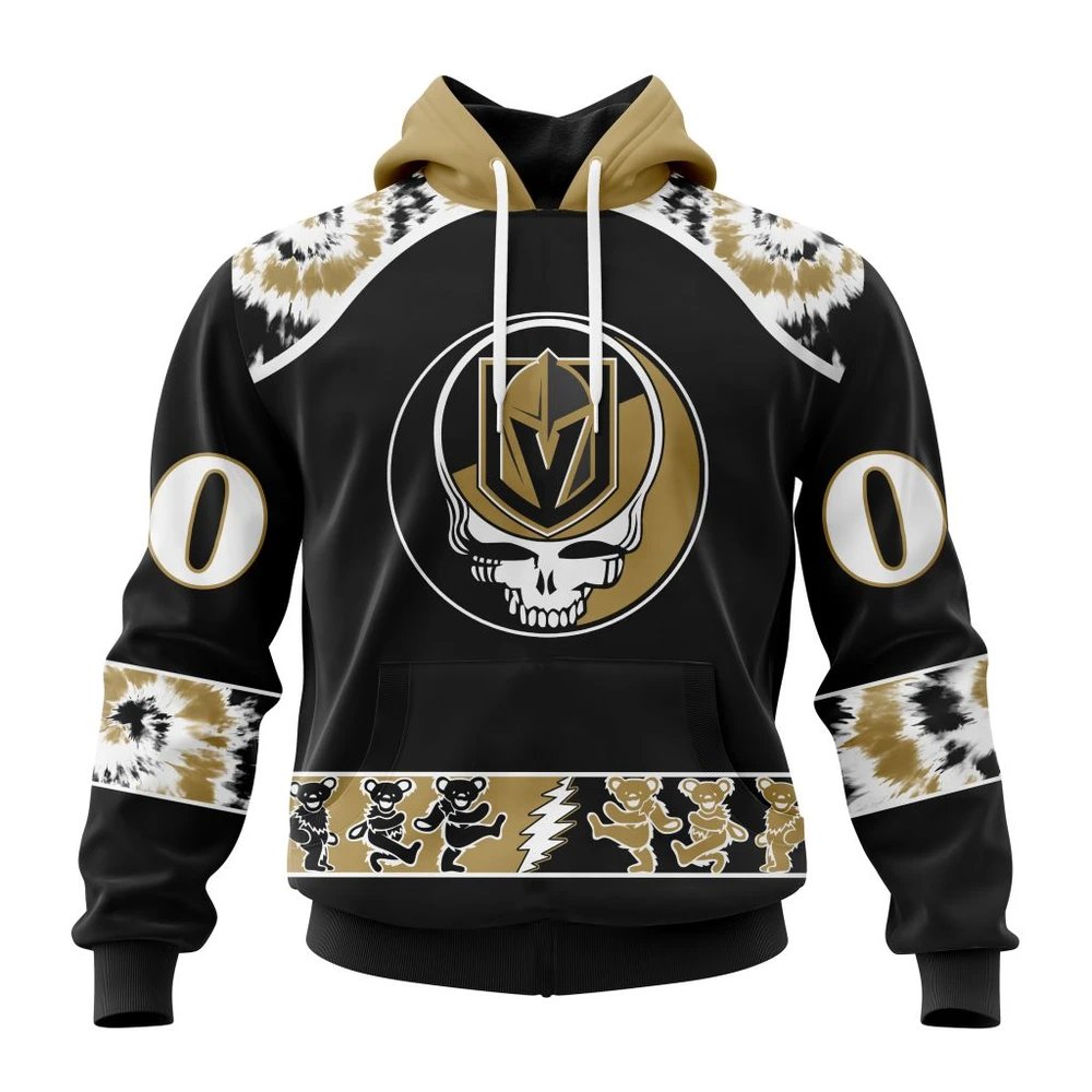 Hoodie NHL Vegas Golden Knights Special Grateful Dead Design St2301 QTNHL080524A2192HD
