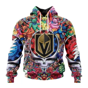 Hoodie NHL Vegas Golden Knights Special Grateful Dead Design St2304 QTNHL080524A62HD