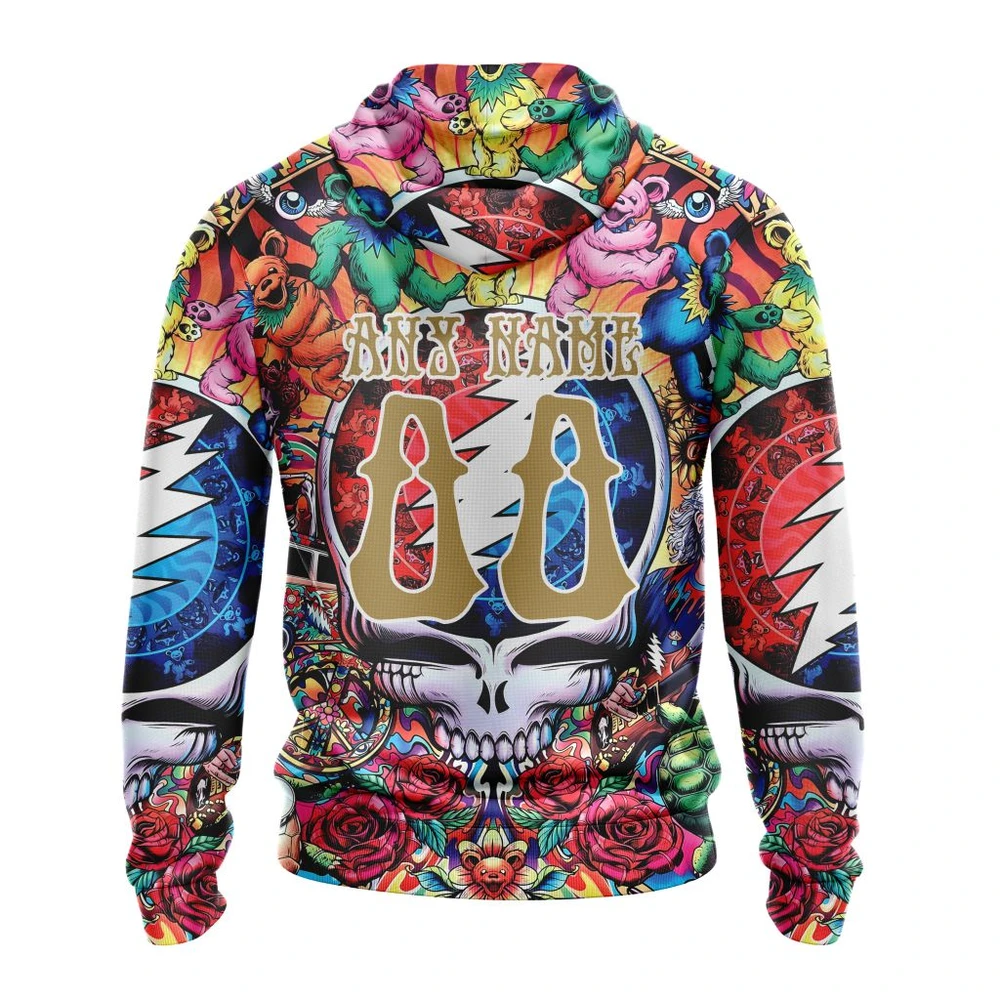 Hoodie NHL Vegas Golden Knights Special Grateful Dead Design St2304 QTNHL080524A62HD - Image 2