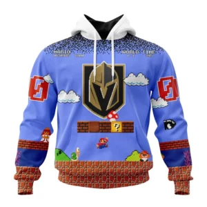 Hoodie NHL Vegas Golden Knights Special Kits With Super Mario Game Design QTNHL080524A2437HD