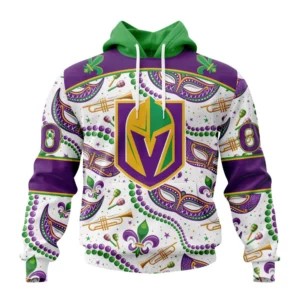 Hoodie NHL Vegas Golden Knights Special Mardi Gras Design St2401 QTNHL080524A725HD
