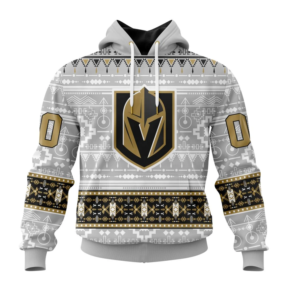Hoodie NHL Vegas Golden Knights Special Native Design St2302 QTNHL080524A246HD