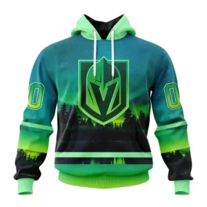 Hoodie NHL Vegas Golden Knights Special Northern Lights Design St2302 QTNHL080524A1366HD