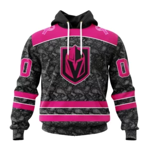 Hoodie NHL Vegas Golden Knights Special Pink In The Rink Fight Breast Cancer St2301 QTNHL080524A247HD