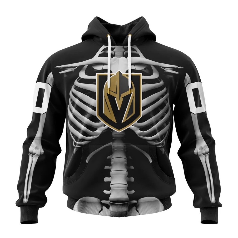 Hoodie NHL Vegas Golden Knights Special Skeleton Costume For Halloween St2301 QTNHL080524A2014HD