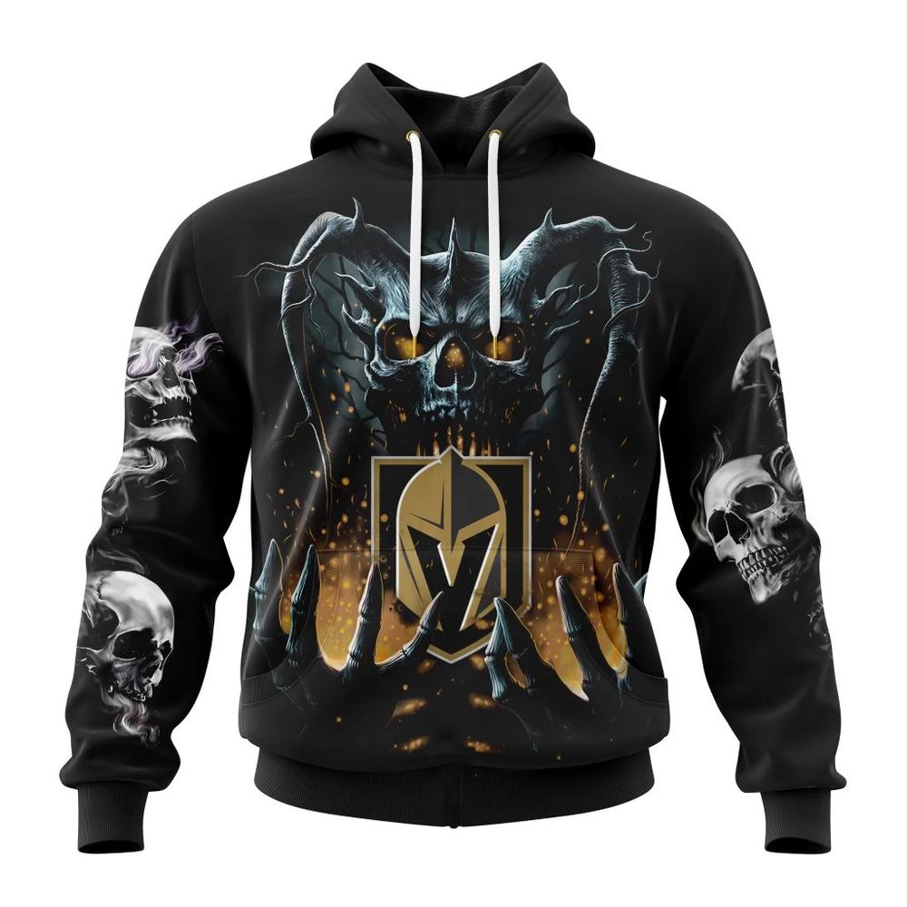 Hoodie NHL Vegas Golden Knights Special Skull Art Design St2301 QTNHL080524A1201HD