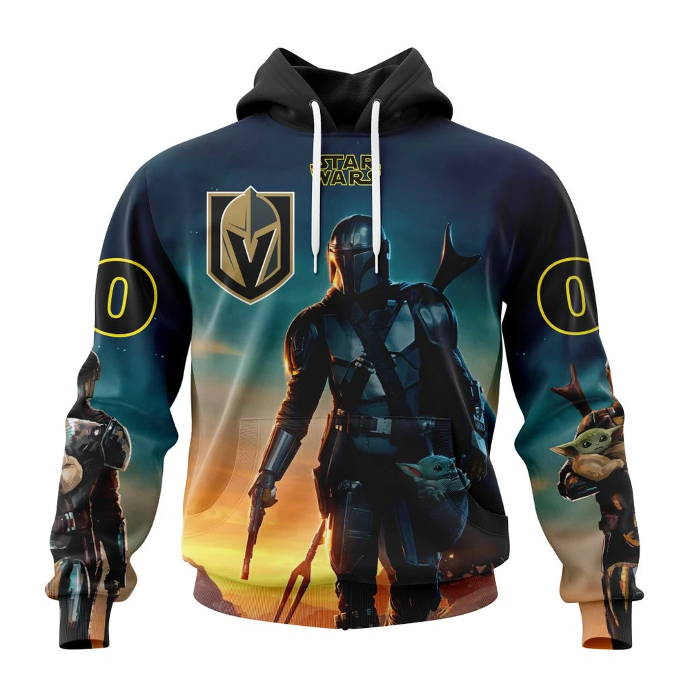 Hoodie NHL Vegas Golden Knights Special Star Wars The Mandalorian Design St2401 QTNHL080524A690HD