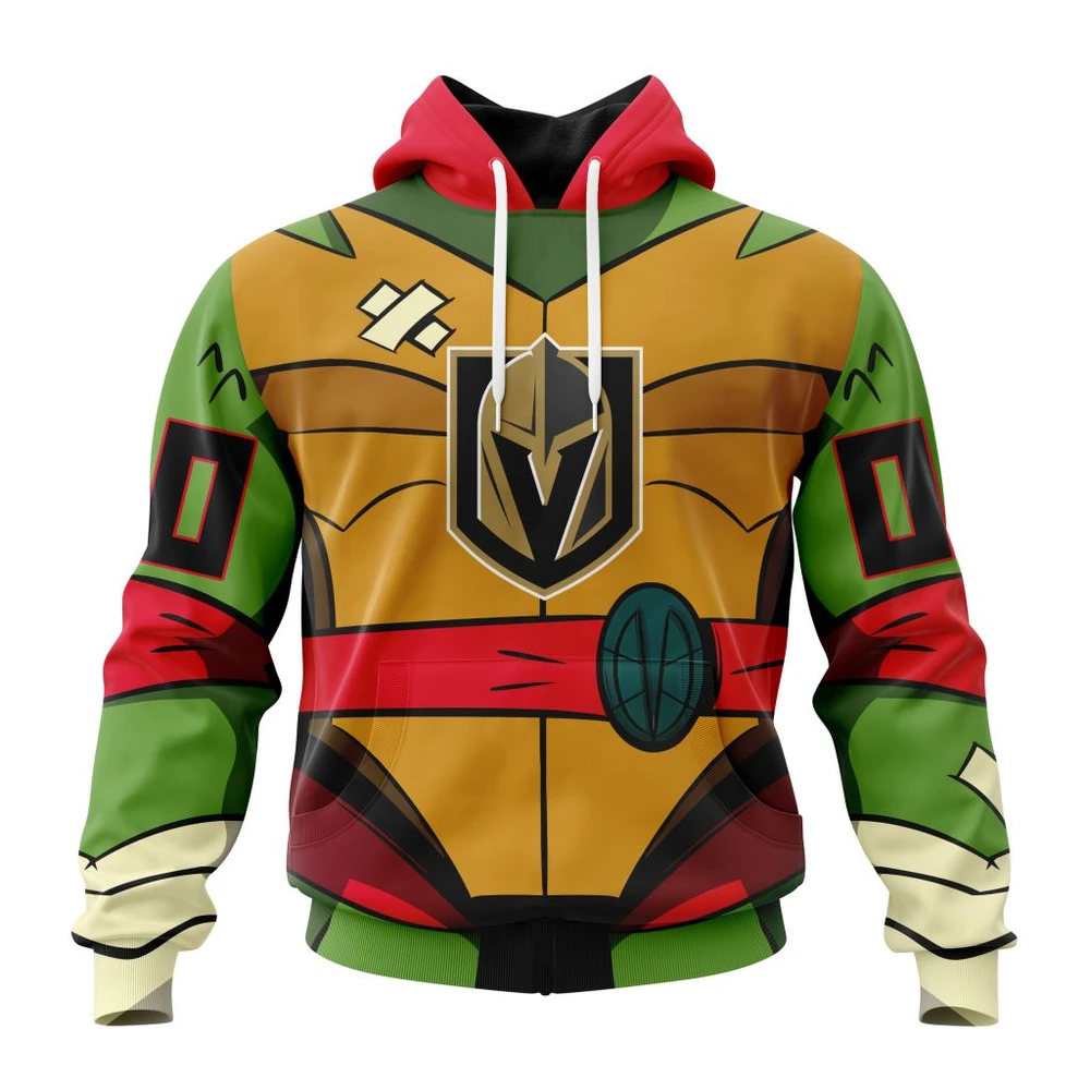 Hoodie NHL Vegas Golden Knights Special Teenage Mutant Ninja Turtles Design St2301 QTNHL080524A2258HD