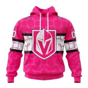 Hoodie NHL Vegas Golden Knights, Specialized Design I Pink I Can! In October We Wear Pink Breast Cancer QTNHL080524A3608HD