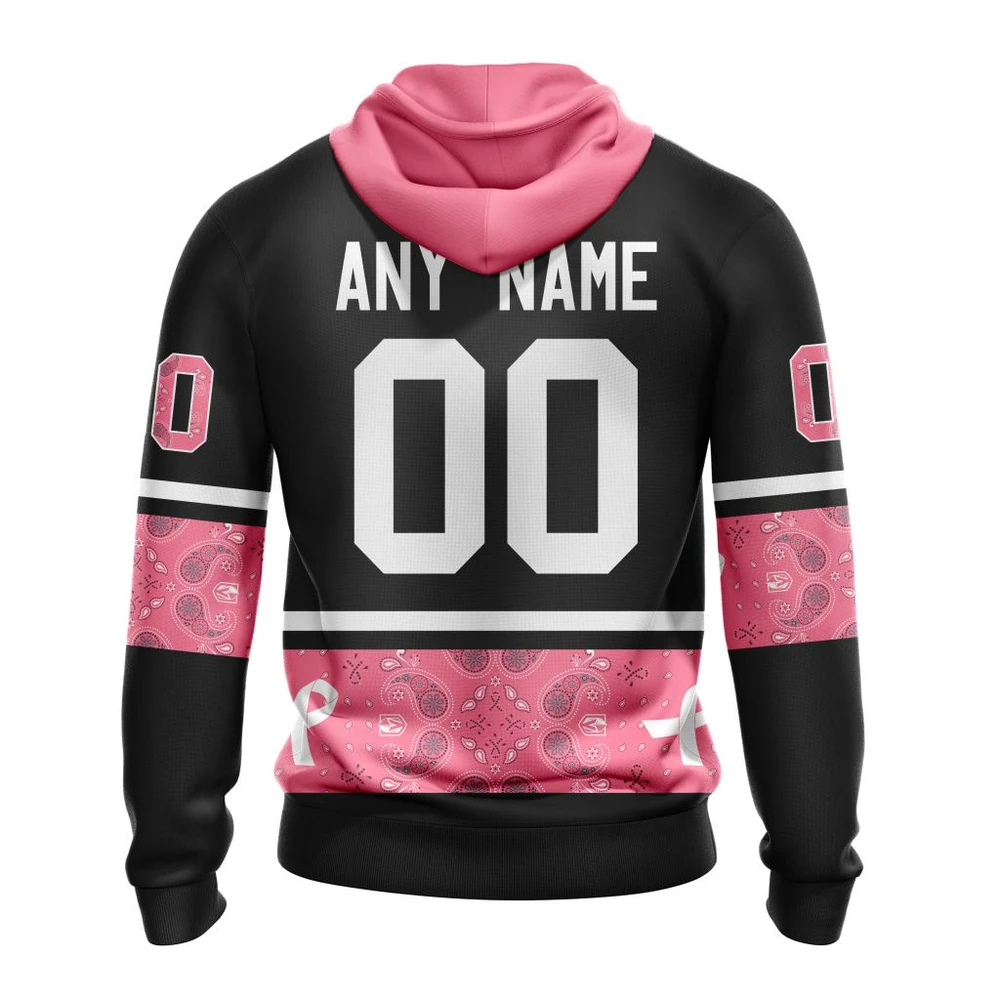 Hoodie NHL Vegas Golden Knights, Specialized Design In Classic Style With Paisley! In October We Wear Pink Breast Cancer QTNHL080524A391HD - Image 2