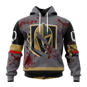 Hoodie NHL Vegas Golden Knights, Specialized Design Jersey With Your Ribs For Halloween QTNHL080524A3493HD