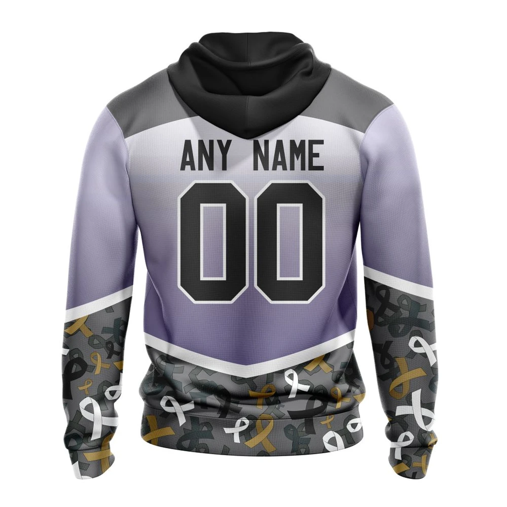 Hoodie NHL Vegas Golden Knights, Specialized Sport Fights Again All Cancer V0122 QTNHL080524A3345HD - Image 2