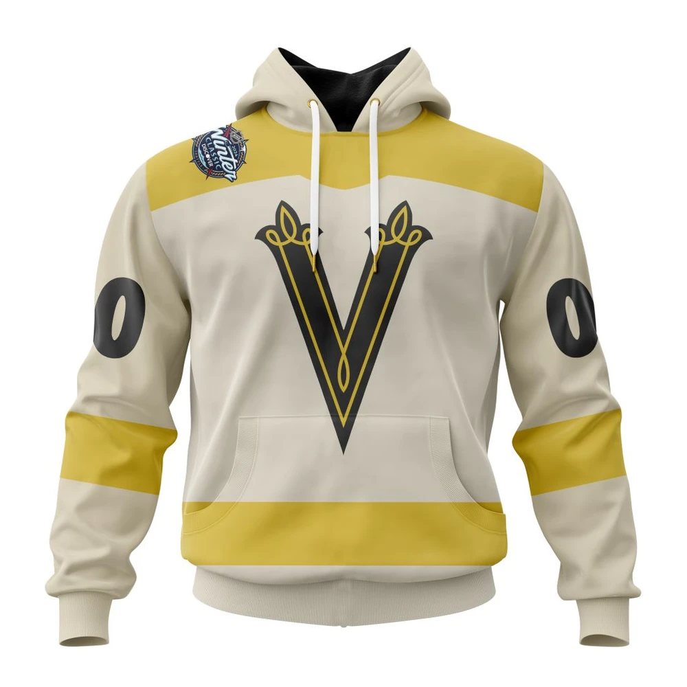 Hoodie NHL Vegas Golden Knights Winter Classic Customized Kits QTNHL080524A184HD