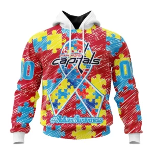 Hoodie NHL Washington Capitals Special Autism Awareness Design St2201 QTNHL080524A2461HD