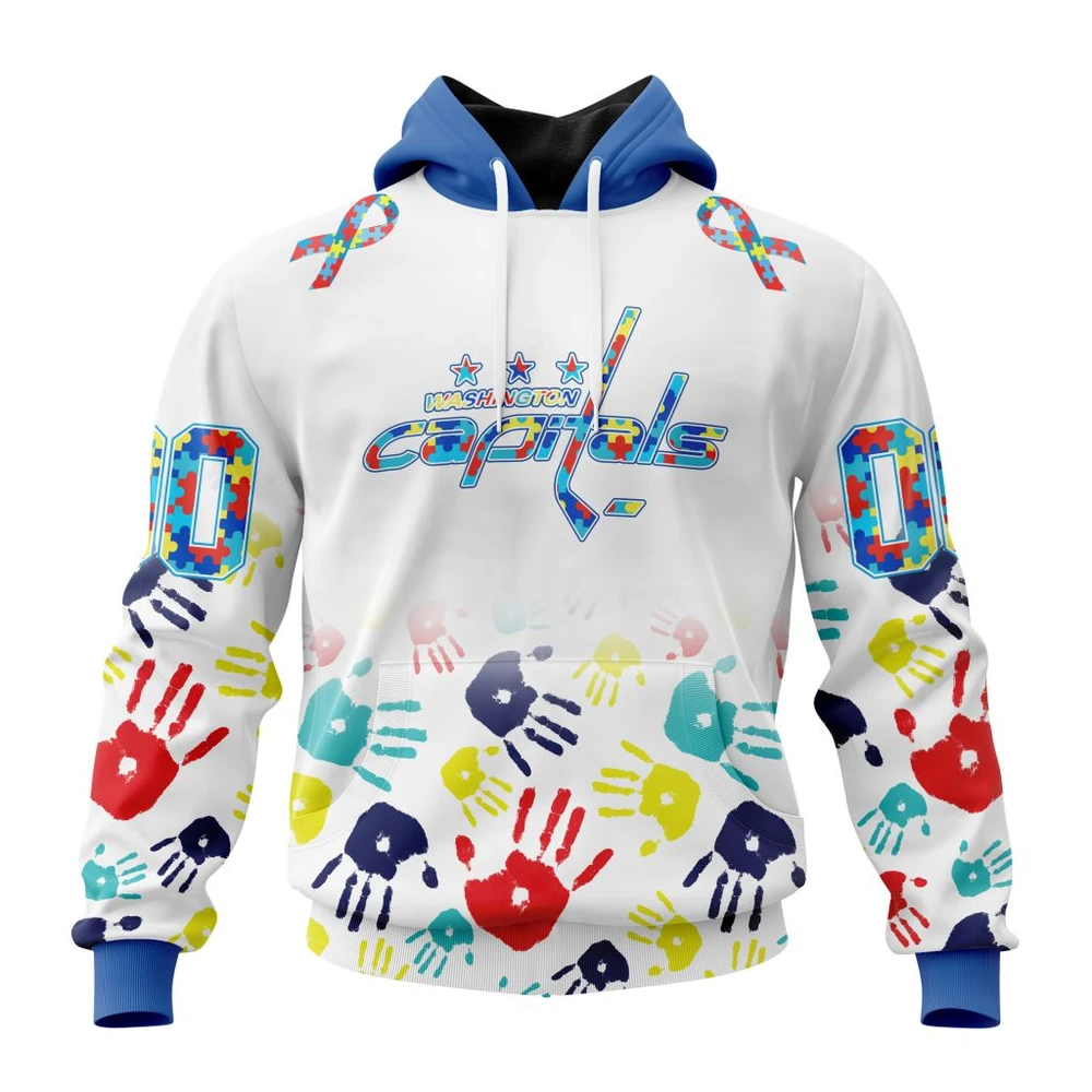 Hoodie NHL Washington Capitals Special Autism Awareness Design St2203 QTNHL080524A2492HD