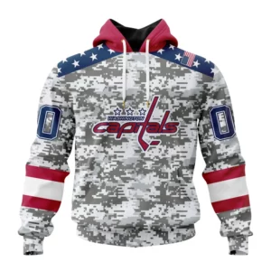 Hoodie NHL Washington Capitals Special Camo Design For Veterans Day St2301 QTNHL080524A1793HD