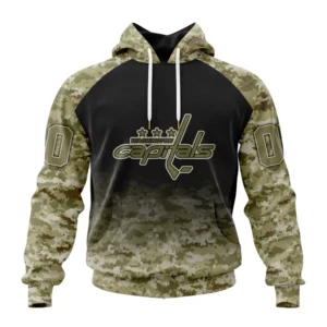 Hoodie NHL Washington Capitals Special Camo Design For Veterans Day St2302 QTNHL080524A1764HD