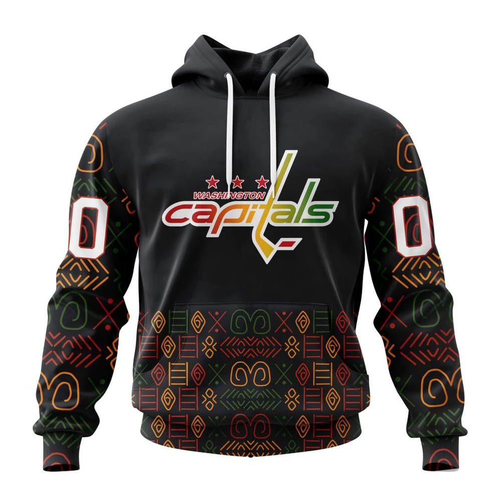 Hoodie NHL Washington Capitals Special Design For Black History Month St2401 QTNHL080524A1044HD