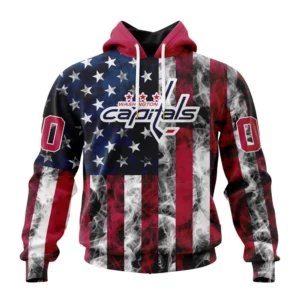 Hoodie NHL Washington Capitals Special Design For Independence Day The Fourth Of July St2401 QTNHL080524A474HD