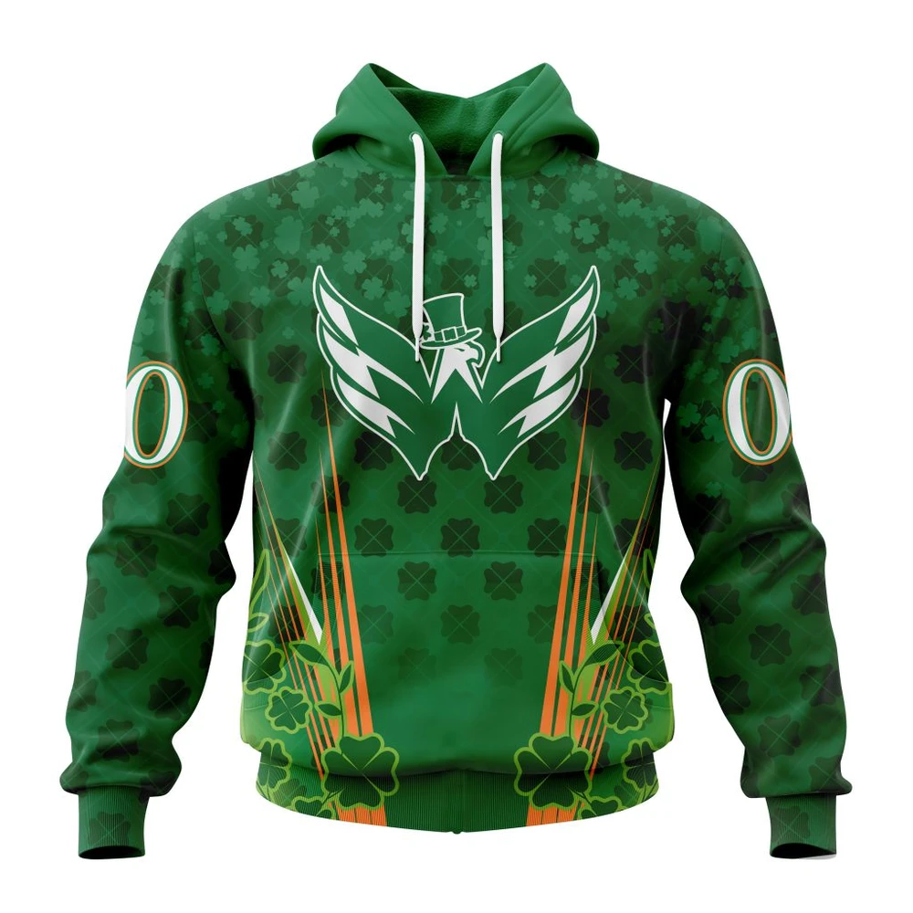 Hoodie NHL Washington Capitals Special Design For St. Patrick's Day St2402 QTNHL080524A1138HD