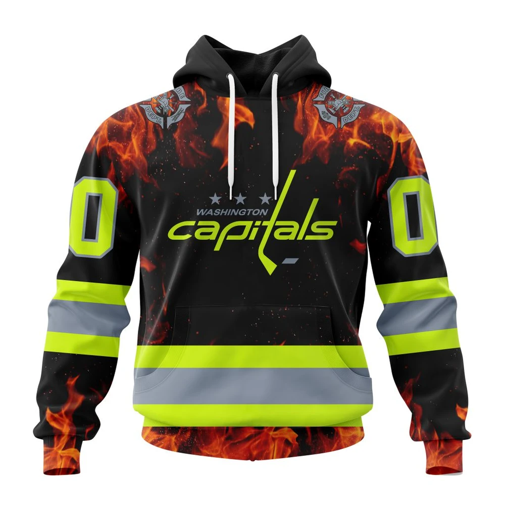 Hoodie NHL Washington Capitals Special Design Honoring Firefighters St2401 QTNHL080524A1076HD
