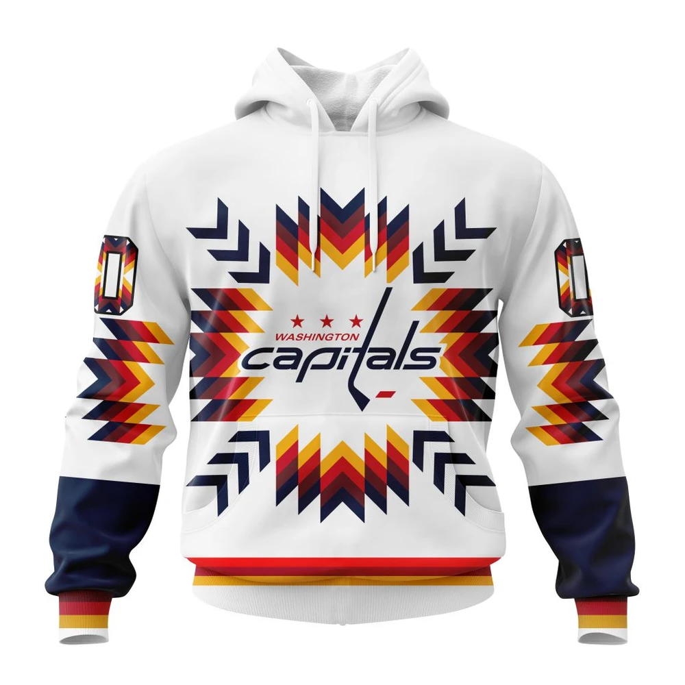 Hoodie NHL Washington Capitals Special Design With Native Pattern St2302 QTNHL080524A1568HD