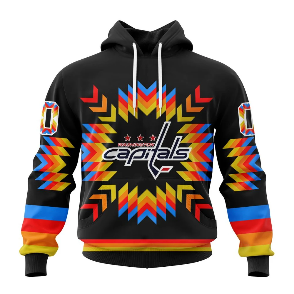 Hoodie NHL Washington Capitals Special Design With Native Pattern St2306 QTNHL080524A1012HD