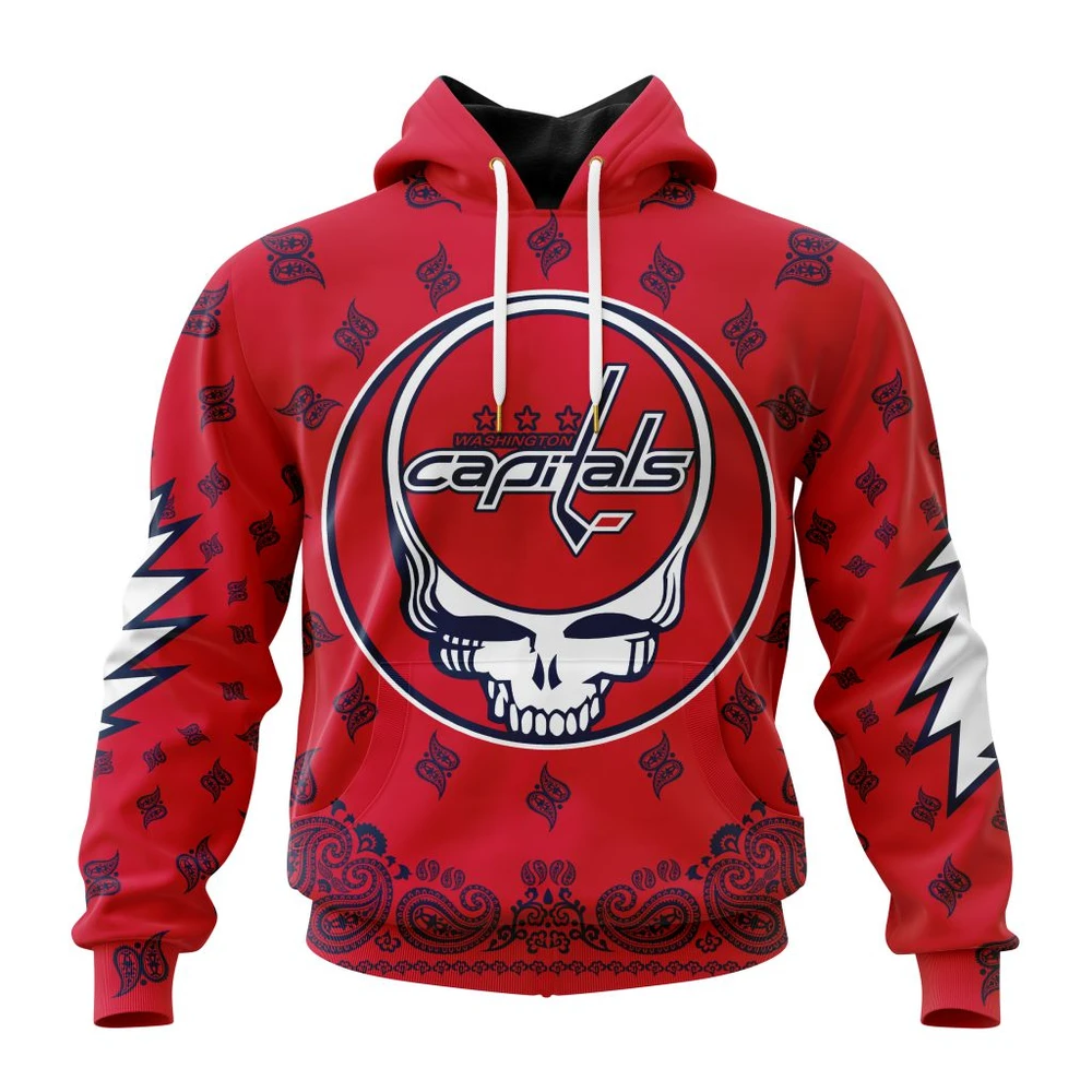 Hoodie NHL Washington Capitals Special Grateful Dead Design St2303 QTNHL080524A1900HD