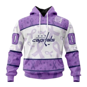 Hoodie NHL Washington Capitals Special Lavender Fight Cancer St2201 QTNHL080524A340HD