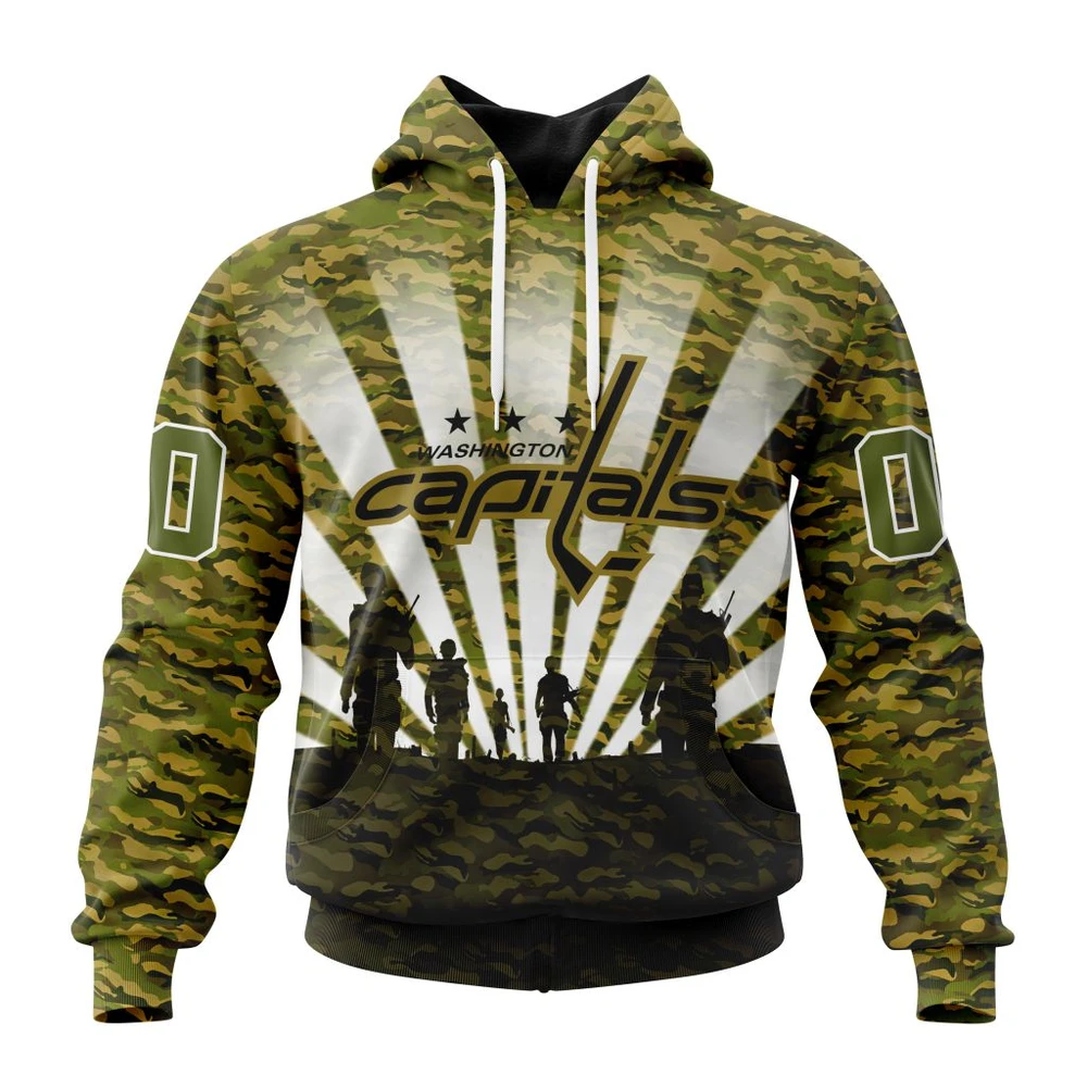 Hoodie NHL Washington Capitals Special Military Camo Kits For Veterans Day And Rememberance Day St2201 QTNHL080524A3461HD