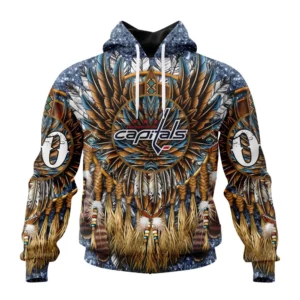Hoodie NHL Washington Capitals Special Native Costume Design St2201 QTNHL080524A2726HD