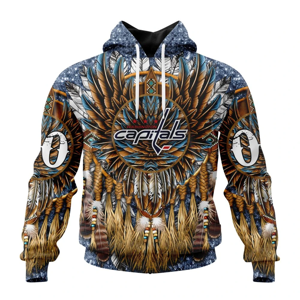 Hoodie NHL Washington Capitals Special Native Costume Design St2201 QTNHL080524A2726HD