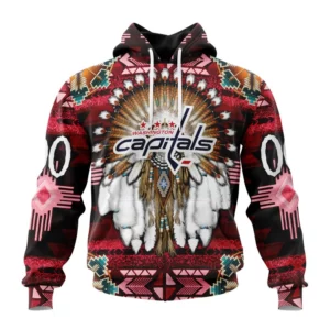 Hoodie NHL Washington Capitals Special Native Costume Design St2202 QTNHL080524A2675HD