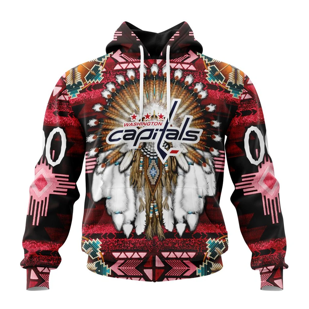 Hoodie NHL Washington Capitals Special Native Costume Design St2202 QTNHL080524A2675HD