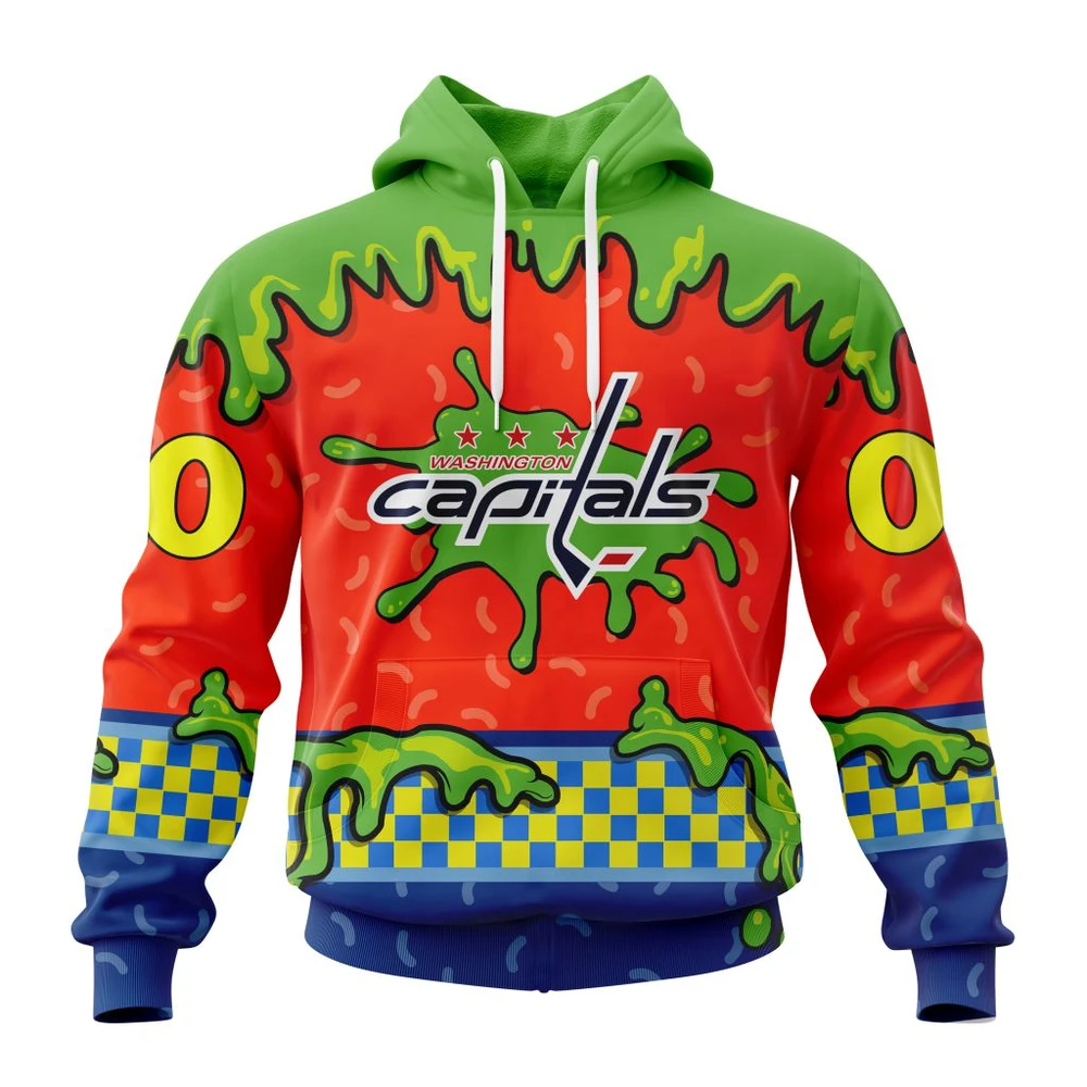 Hoodie NHL Washington Capitals Special Nickelodeon Design St2301 QTNHL080524A1167HD