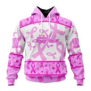Hoodie NHL Washington Capitals Special Pink October Breast Cancer Awareness Month St2302 QTNHL080524A1851HD