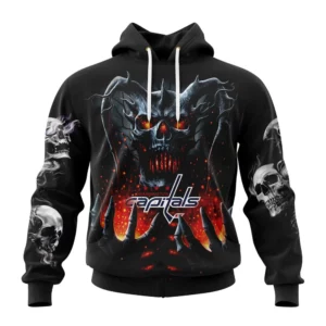 Hoodie NHL Washington Capitals Special Skull Art Design St2301 QTNHL080524A1200HD