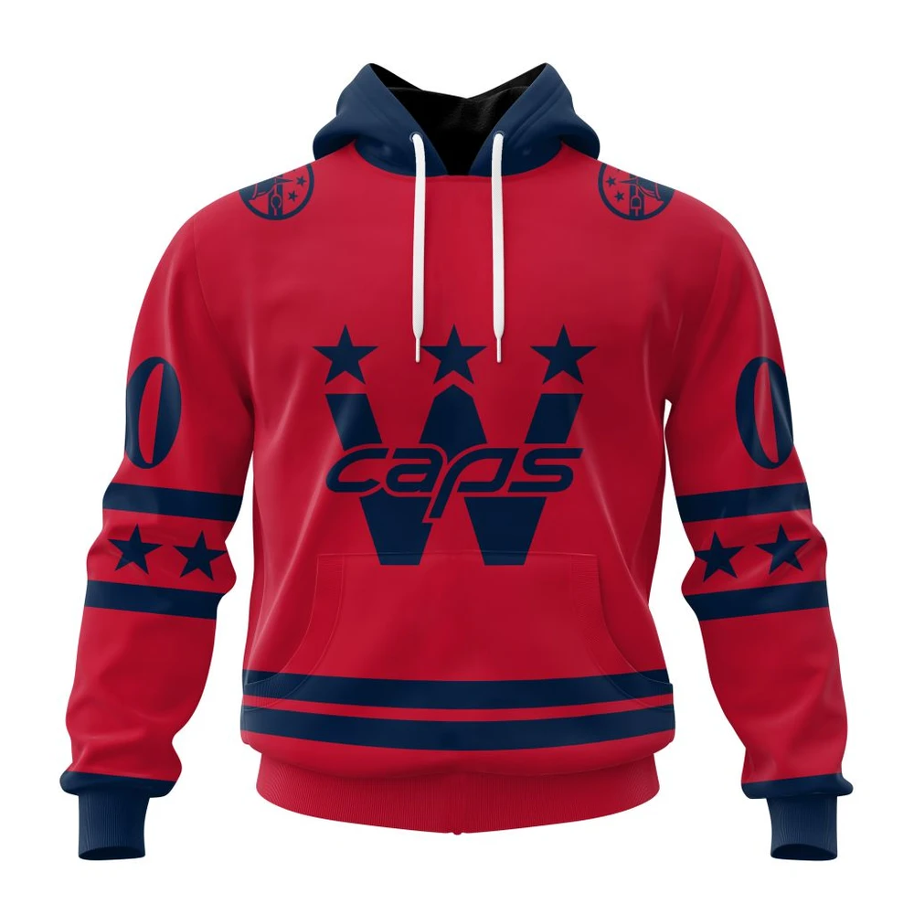 Hoodie NHL Washington Capitals Special Two-Tone Design St2401 QTNHL080524A442HD