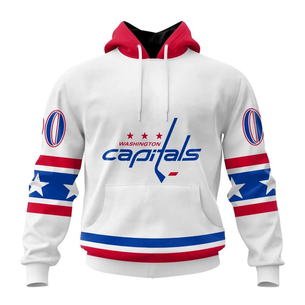 Hoodie NHL Washington Capitals Special Whiteout Design St2401 QTNHL080524A552HD