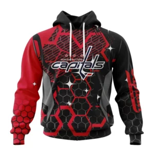 Hoodie NHL Washington Capitals, Specialized Design With Motocross Syle V0222 QTNHL080524A154HD
