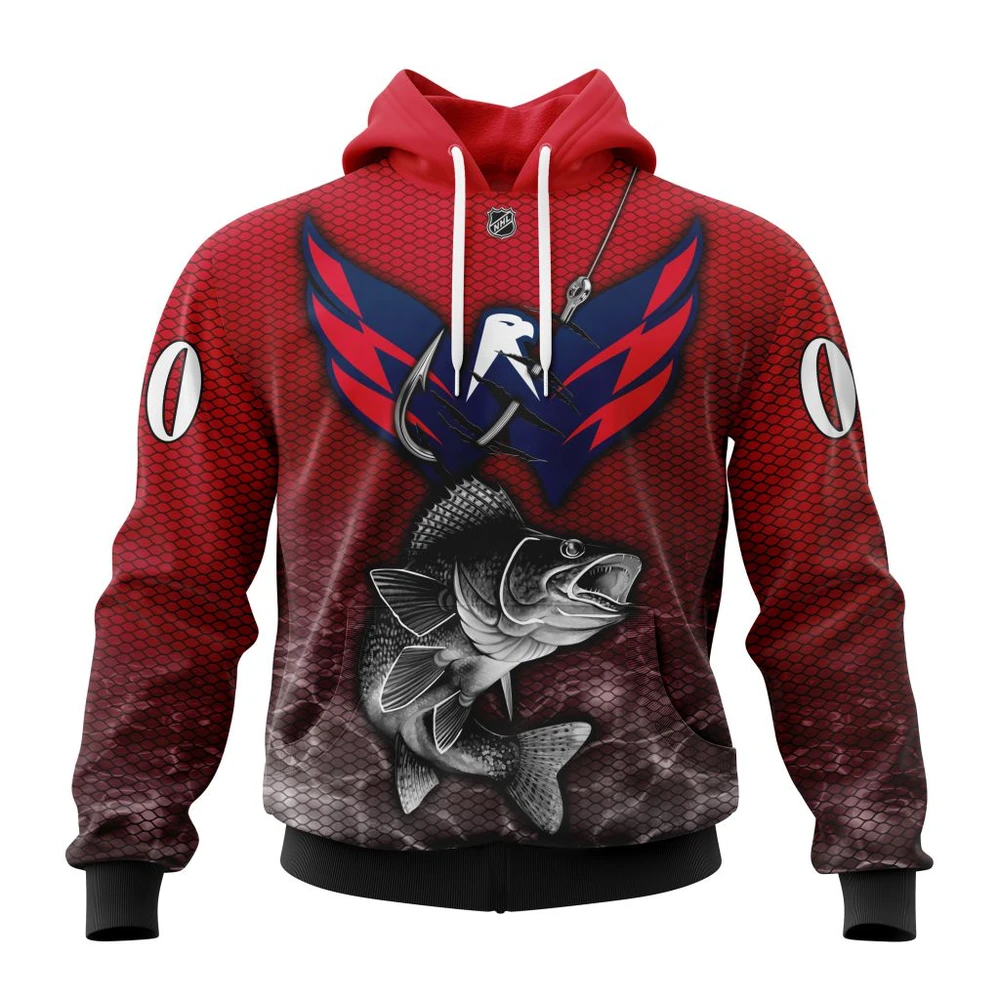 Hoodie NHL Washington Capitals, Specialized Fishing Style St2201 QTNHL080524A3982HD