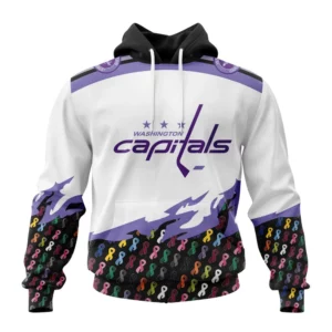 Hoodie NHL Washington Capitals, Specialized Kits In October We Stand Together We Can Beat Cancer QTNHL080524A3401HD