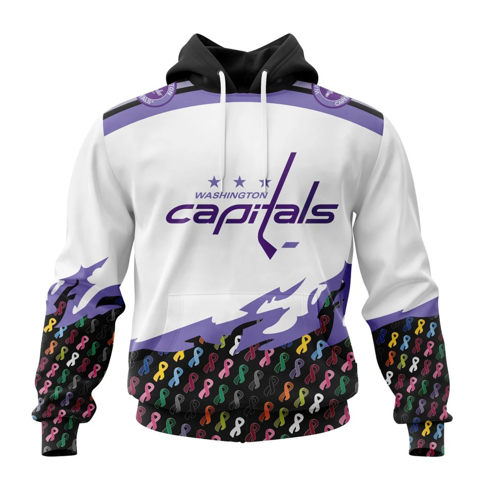 Hoodie NHL Washington Capitals, Specialized Kits In October We Stand Together We Can Beat Cancer QTNHL080524A3401HD