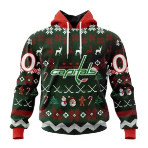 Hoodie NHL Washington Capitals, Specialized Unisex Christmas Is Coming QTNHL080524A320HD